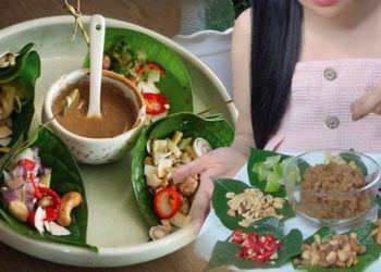 Món ăn từ lá lốt vừa quen vừa lạ đang khiến dân mạng tò mò, hoá ra là đặc sản của nước bạn “hàng xóm”