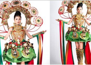Độc đáo với bộ cánh lấy cảm hứng từ môn múa rối nước của người đẹp Thanh Hà