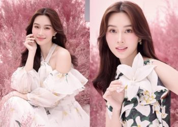 Hoa hậu Đặng Thu Thảo khoe nhan sắc ngọt ngào